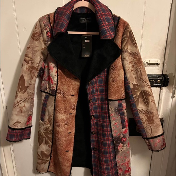 Stylish Women's Multicolor Patchwork Coat Chinese sizing fits like a small/med - Picture 1 of 2